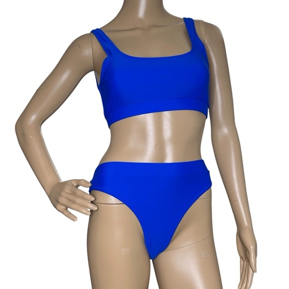 Blue 2 Piece Bikini NWOT Small - Picture 1 of 5